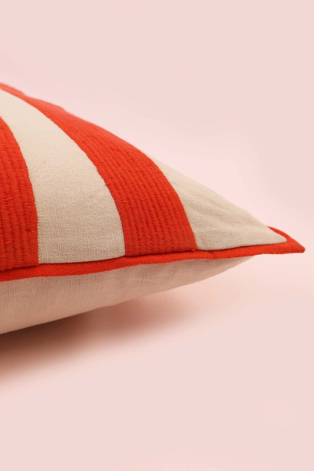 Solstice Cushion Stripe Orange