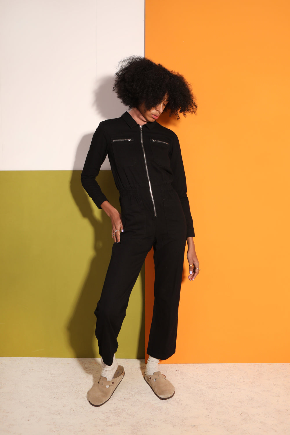 Danny Boilersuit Black Canvas