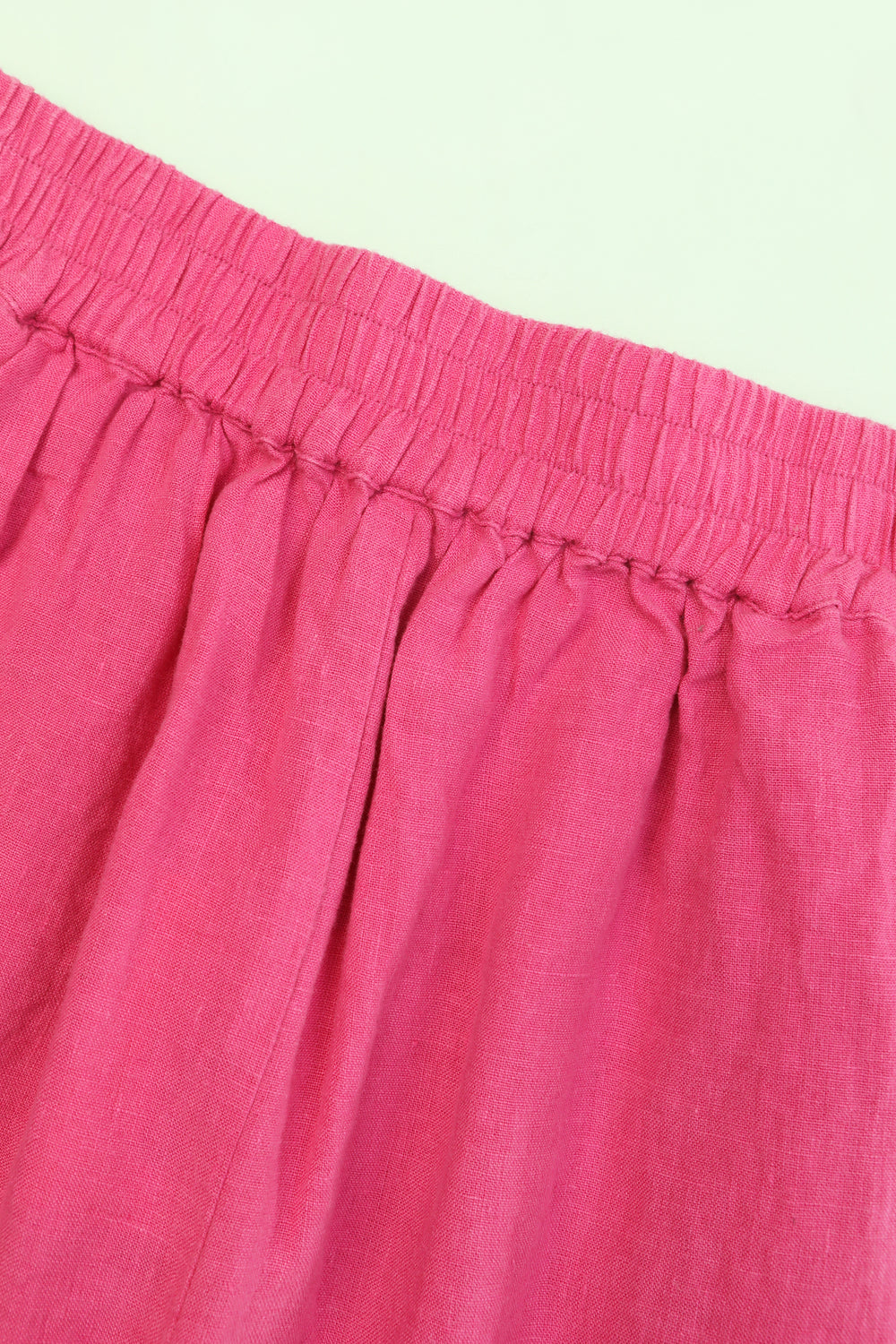 ベーシックリネンショートパンツ フクシア