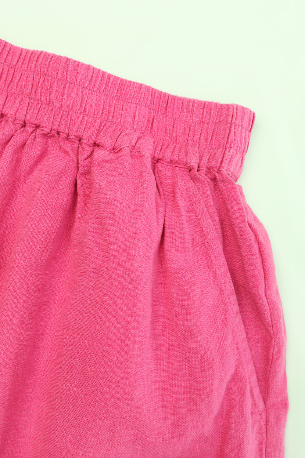 ベーシックリネンショートパンツ フクシア