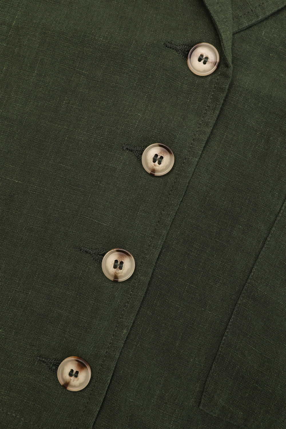 Maxim Linen Shirt Hunter Green