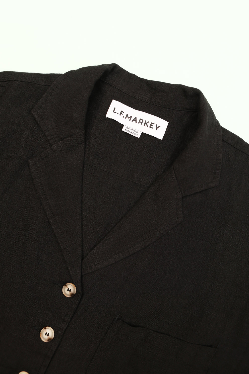 Maxim Linen Shirt Black