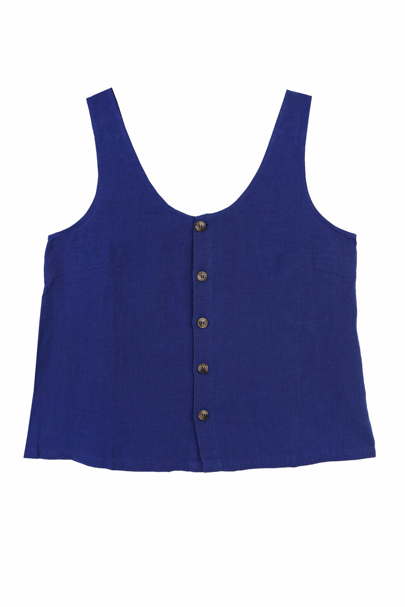 BASIC BUTTON FRONT TANK COBALT