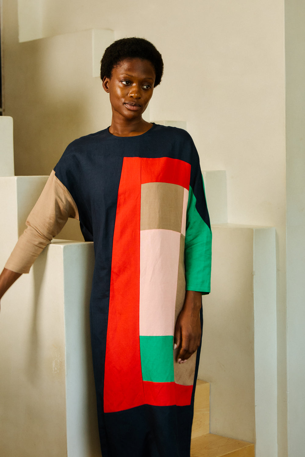 Aldon Dress Rubik Patchwork