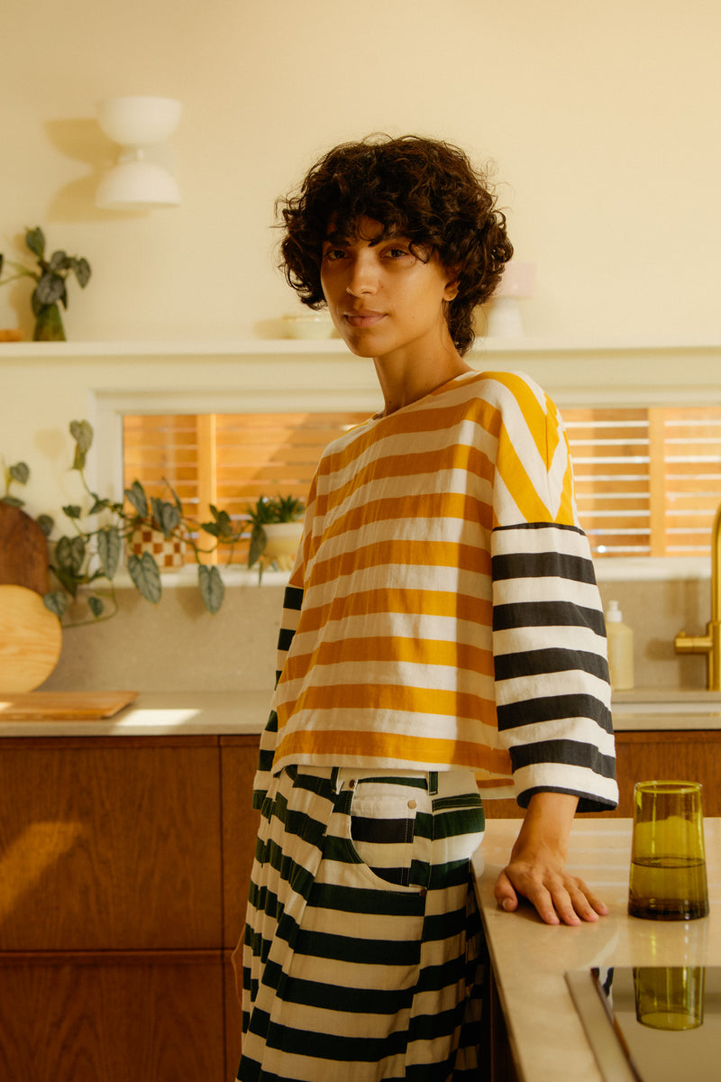 Carr Top Patchwork Stripe