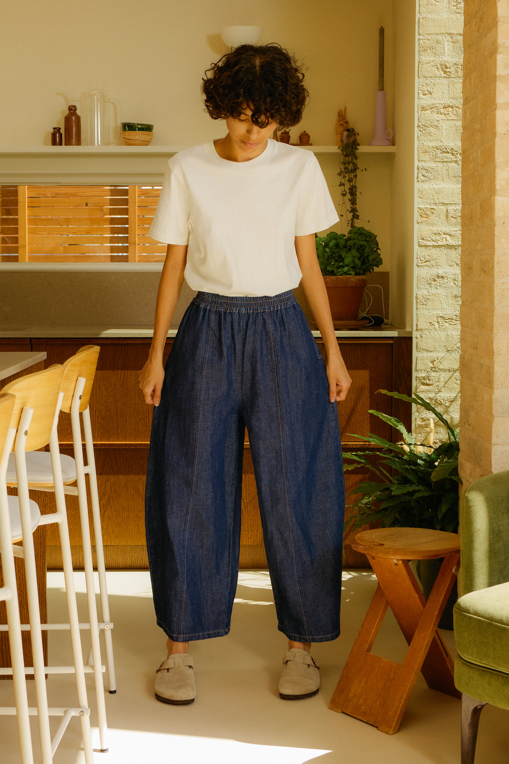 Grant Trouser Denim Chambray