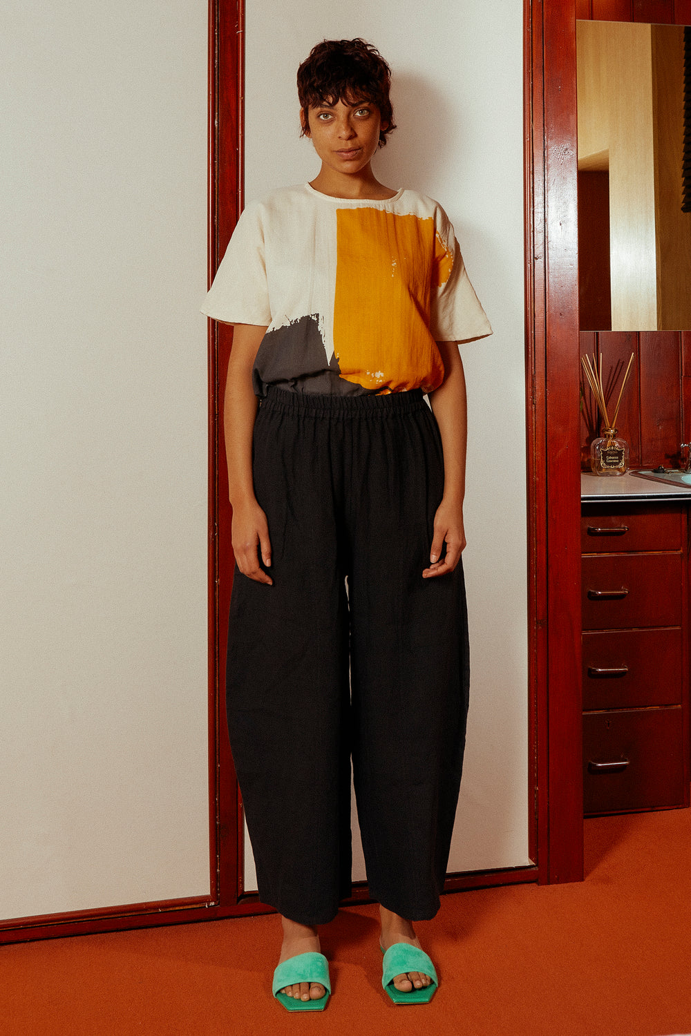 Alcott Top Geo Print