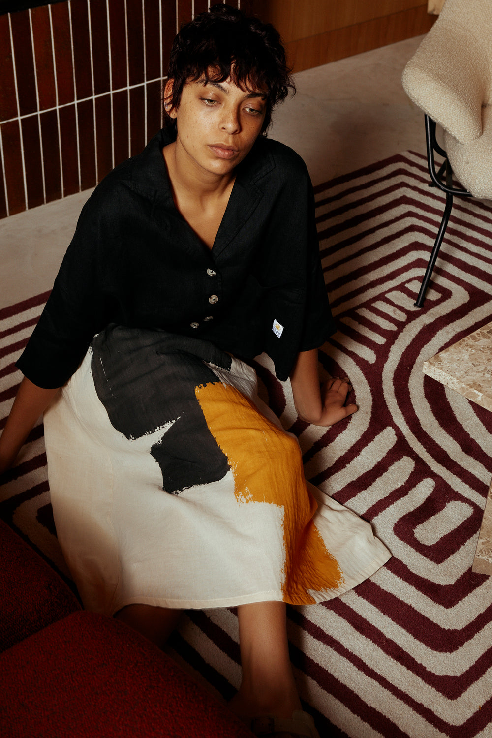 Maxim Linen Shirt Black