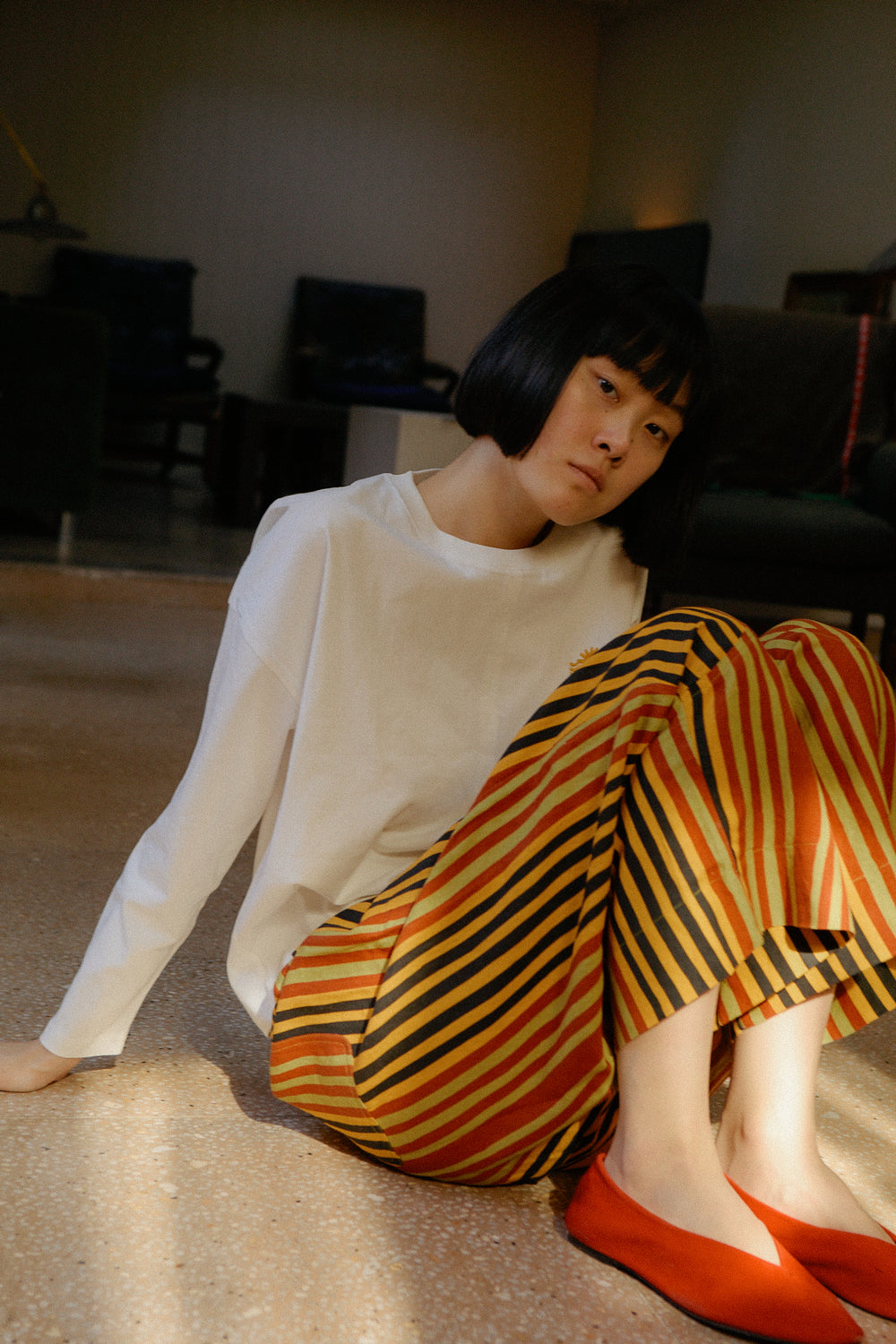 Camden Trouser Painters Stripe