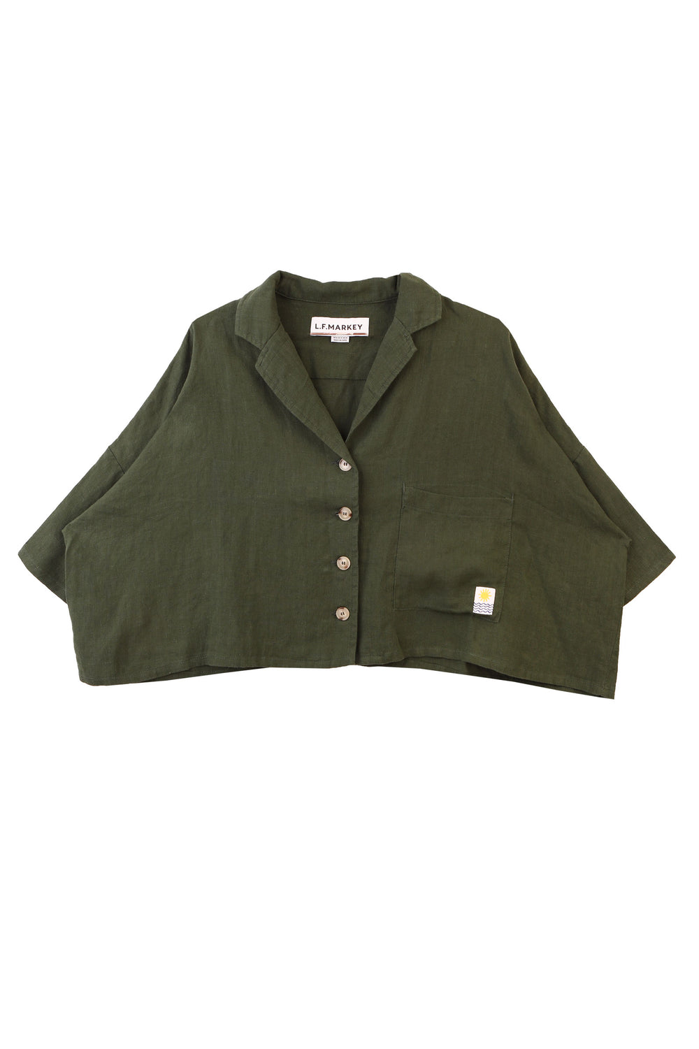 Maxim Linen Shirt Hunter Green