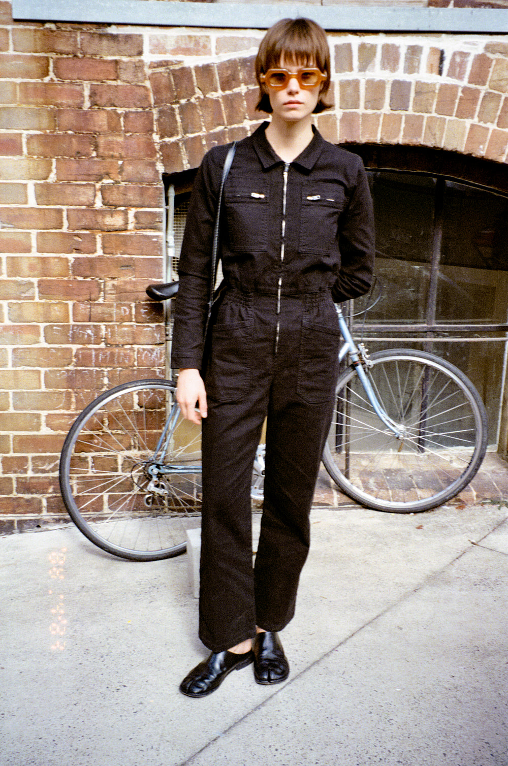 Danny Stretch Canvas Boilersuit Black